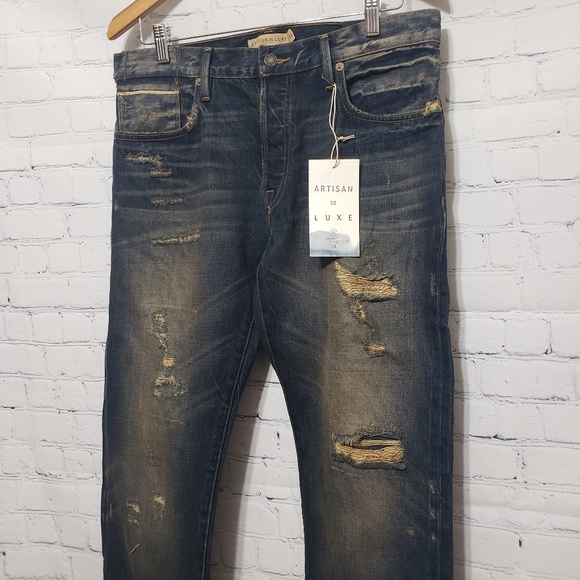 Men's Artisan De Luxe 32×34 Sergio Jeans in Indigo NWT - Picture 4 of 16